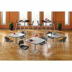 Iceberg® CafeWorks Cafe Table, 36'' Square, Gray -Outlet OFFICE TABLES Store unnamed file 221