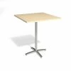 Union & Scale™ Workplace2.0™ Multipurpose 36" Square Natural Maple Laminate Bistro Height Silver Base Table (54838)
