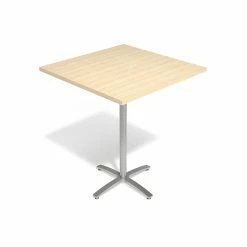Union & Scale™ Workplace2.0™ Multipurpose 36" Square Natural Maple Laminate Bistro Height Silver Base Table (54838) -Outlet OFFICE TABLES Store unnamed file 237