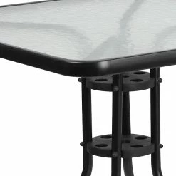 Flash Furniture 31.5'' Square Tempered Glass Metal Table (TLH-073A-2-GG) -Outlet OFFICE TABLES Store unnamed file 248