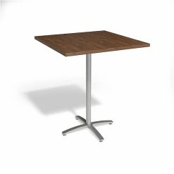 Union & Scale™ Workplace2.0™ Multipurpose 36" Square Pinnacle Laminate Bistro Height Silver Base Table (54842)