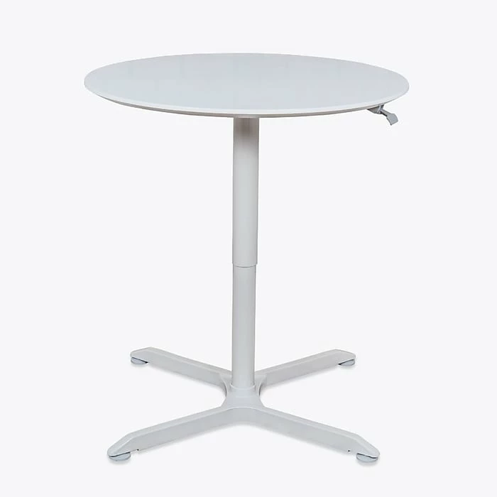 Luxor 32" Round Height Adjustable Café Table, White (LX-PNADJ-32RD) 1 Luxor 32" Round Height Adjustable Café Table, White (LX-PNADJ-32RD)
