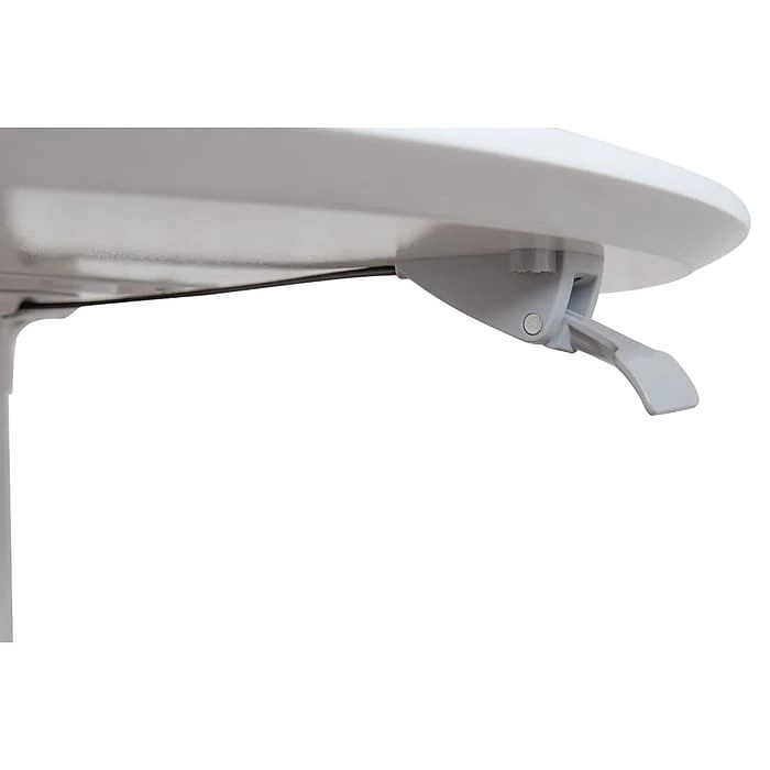 Luxor 32" Round Height Adjustable Café Table, White (LX-PNADJ-32RD) 4 Luxor 32" Round Height Adjustable Café Table, White (LX-PNADJ-32RD) - Image 4