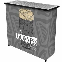 Trademark Fine Art Guinness Portable Bar With Case - Line Art Pint