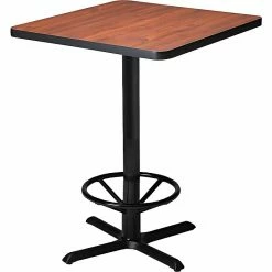 Safco 36" Square Hospitality/Bistro Tabletop, Mahogany, 36"W X 36"D (CA36ST) *TABLETOP ONLY*
