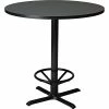 Safco 42" Round Hospitality/Bistro Tabletop, Charcoal Anthracite (CA42RT)