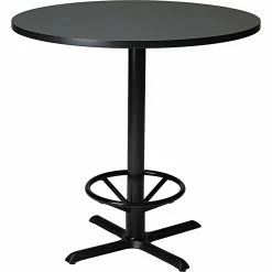 Safco 42" Round Hospitality/Bistro Tabletop, Charcoal Anthracite (CA42RT)