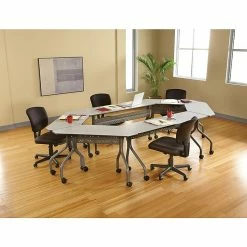 Iceberg OfficeWorks Mobile Training Table 60x18, Gray -Outlet OFFICE TABLES Store unnamed file 335