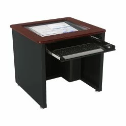 Versa Tables Downview Single User 36" X 30" Laminated Wood Computer Desk Cherry (SP10636300102)
