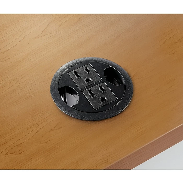 HON® Power Grommet Hub, Black, 3" (Dia) 1 HON® Power Grommet Hub, Black, 3" (Dia)