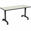 HON Huddle Training Room Table, 24"D X 60"W, Gray (HONHUD2460FXB9)
