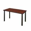 Regency Kee Training Table, 24"D X 48"W, Cherry/Black (MT4824CHBPBK)