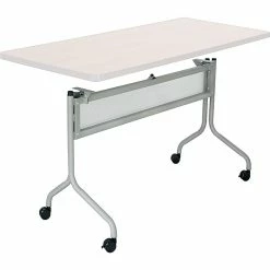 Safco Impromptu® Table Base For 48"W, Silver (802869)