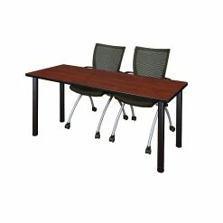 Regency Kee Training Table, 24"D X 72"W, Cherry/Black (MT7224CHBPBK) -Outlet OFFICE TABLES Store unnamed file 378