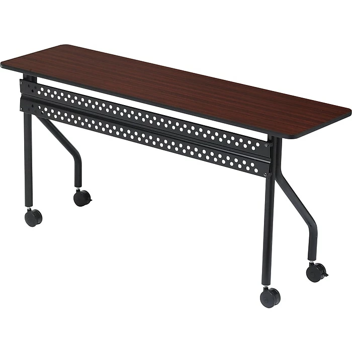 Iceberg Officeworks™ Rectangular Mobile Training Table, Mahogany, 29"H X 60"W X 18"D 1 Iceberg Officeworks™ Rectangular Mobile Training Table, Mahogany, 29"H X 60"W X 18"D