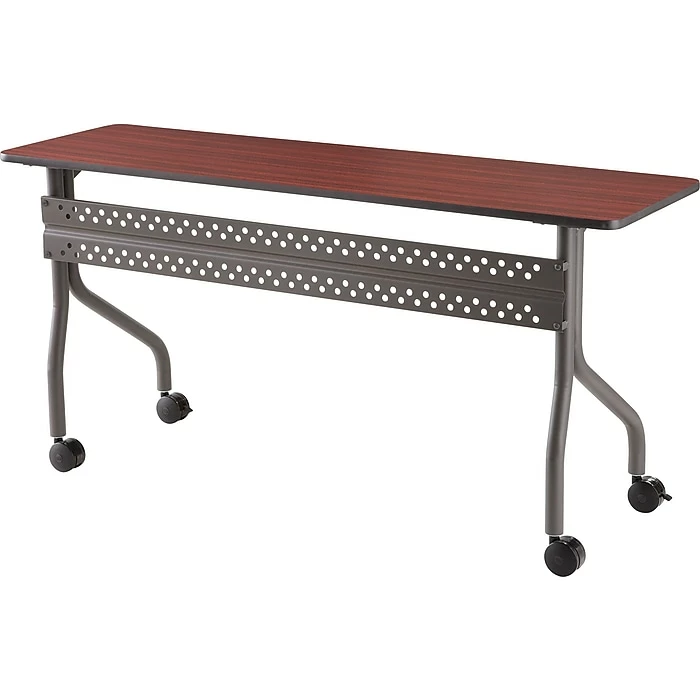 Iceberg Officeworks™ Rectangular Mobile Training Table, Mahogany, 29"H X 60"W X 18"D 2 Iceberg Officeworks™ Rectangular Mobile Training Table, Mahogany, 29"H X 60"W X 18"D - Image 2