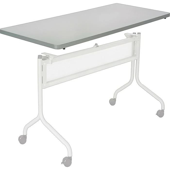Safco Impromptu® Mobile Training Table, Rectangle Top - 48 X 24" Gray 1 Safco Impromptu® Mobile Training Table, Rectangle Top - 48 X 24" Gray
