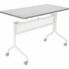 Safco Impromptu® Mobile Training Table, Rectangle Top - 60 X 24" Gray