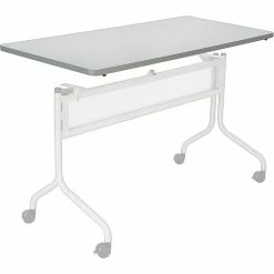 Safco Impromptu® Mobile Training Table, Rectangle Top - 60 X 24" Gray