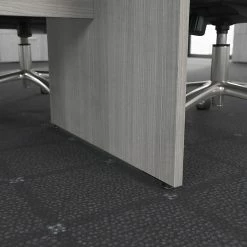 Bush Business Furniture 120W X 48D Boat Shaped Conference Table With Wood Base, Platinum Gray (99TB12048PGK) -Outlet OFFICE TABLES Store unnamed file 4