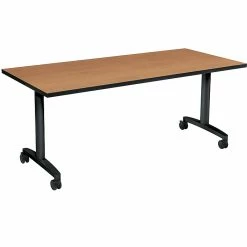HON Huddle Table, Fixed Base, Harvest Laminate, 72"W (HONHUD3072FXC)