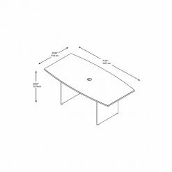 Bush Business Furniture 72W X 36D Boat Shaped Conference Table With Wood Base, Hansen Cherry (99TB7236HC) 8 Bush Business Furniture 72W X 36D Boat Shaped Conference Table With Wood Base, Hansen Cherry (99TB7236HC) -Outlet OFFICE TABLES Store unnamed file 41