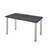 Regency Kee 42" X 24" Training Table- Grey/ Chrome