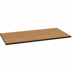 HON Huddle™ Multi-Purpose Rectangular Tabletop Without Grommet, Harvest/Black, 60"W X 30"D