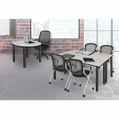 Regency Kee Training Table, 24"D X 60"W, Maple/Black (MT6024PLBPBK) -Outlet OFFICE TABLES Store unnamed file 425