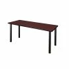 Regency Kee Training Table, 24"D X 60"W, Mahogany/Black (MT6024MHBPBK)