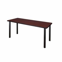 Regency Kee Training Table, 24"D X 60"W, Mahogany/Black (MT6024MHBPBK)