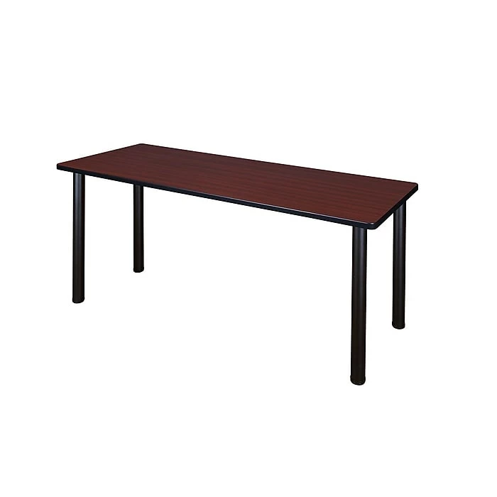 Regency Kee Training Table, 24"D X 60"W, Mahogany/Black (MT6024MHBPBK) 1 Regency Kee Training Table, 24"D X 60"W, Mahogany/Black (MT6024MHBPBK)