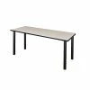 Regency Kee 72" X 24" Training Table- Maple/ Black