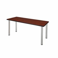 Regency Kee 66" X 24" Training Table- Cherry/ Chrome