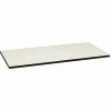 HON Huddle™ Multi-Purpose Rectangular Tabletop Without Grommet, Silver Mesh/Black, 60"W X 30"D