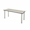Regency Kee Training Table, 24"D X 60"W, Maple/Chrome (MT6024PLBPCM)