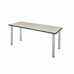 Regency Kee Training Table, 24"D X 60"W, Maple/Chrome (MT6024PLBPCM)