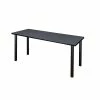 Regency Kee Training Table, 24"D X 72"W, Gray/Black (MT7224GYBPBK)