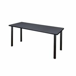 Regency Kee Training Table, 24"D X 72"W, Gray/Black (MT7224GYBPBK)