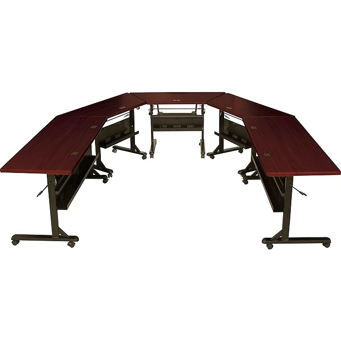 Balt Flipper Training Room Table, 24"D X 60"W, Mahogany (89879M) 5 Balt Flipper Training Room Table, 24"D X 60"W, Mahogany (89879M) - Image 5