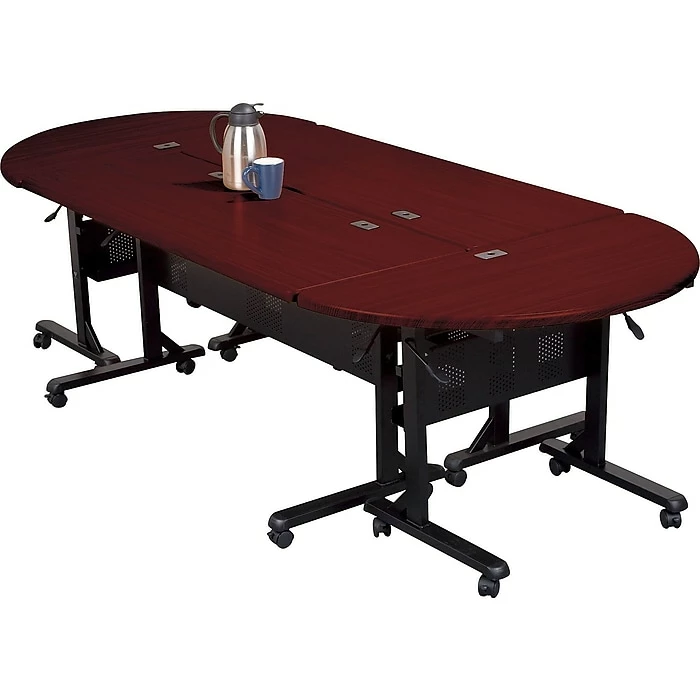 Balt Flipper Training Room Table, 24"D X 60"W, Mahogany (89879M) 6 Balt Flipper Training Room Table, 24"D X 60"W, Mahogany (89879M) - Image 6