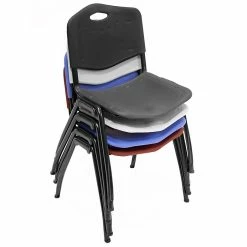 Regency 66"L X 24"W Kee Training Table- Grey/ Black & 2 'M' Stack Chairs- Burgundy (MT6624GYPBK47BY) -Outlet OFFICE TABLES Store unnamed file 521