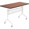 Safco Impromptu® Mobile Training Table, Rectangle Top - 48 X 24" Cherry