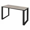 Regency Structure 48" X 24" Rectangular Laminate Training Table, Maple & Black (STT4824PLBK)