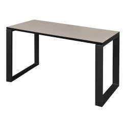 Regency Structure 48" X 24" Rectangular Laminate Training Table, Maple & Black (STT4824PLBK)