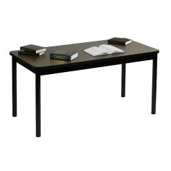 Correll 72'' Rectangular Training Table, Walnut (LR2472-01)