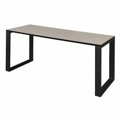 Regency Structure 60" X 24" Rectangular Laminate Training Table, Maple & Black (STT6024PLBK)