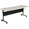 MooreCo Economy Flipper Training Room Table, 24"D X 60"W, Gray Elm (91181)