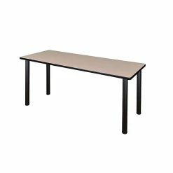 Regency Kee Training Table, 24"D X 72"W, Beige/Black (MT7224BEBPBK)