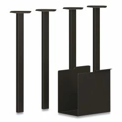 HON® Coze Table Legs, 5.75 X 28, Black, 4/Pack